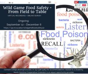 Wild Game Food Safety Video Recording 2022