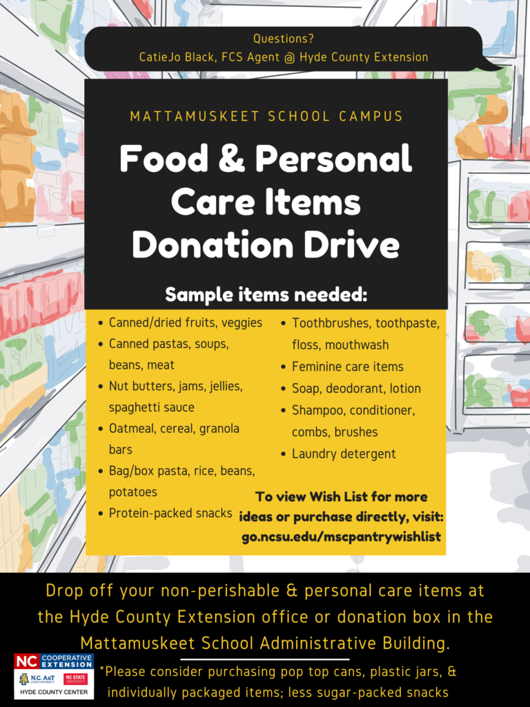 Food & Personal Care Donation Drive